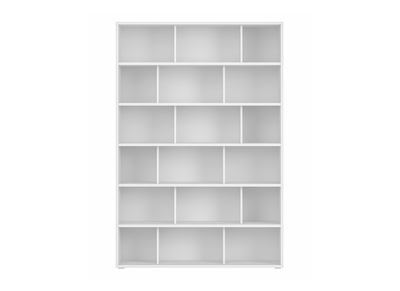 Biblioth&egrave;que scandinave blanc mat L140 cm EPURE