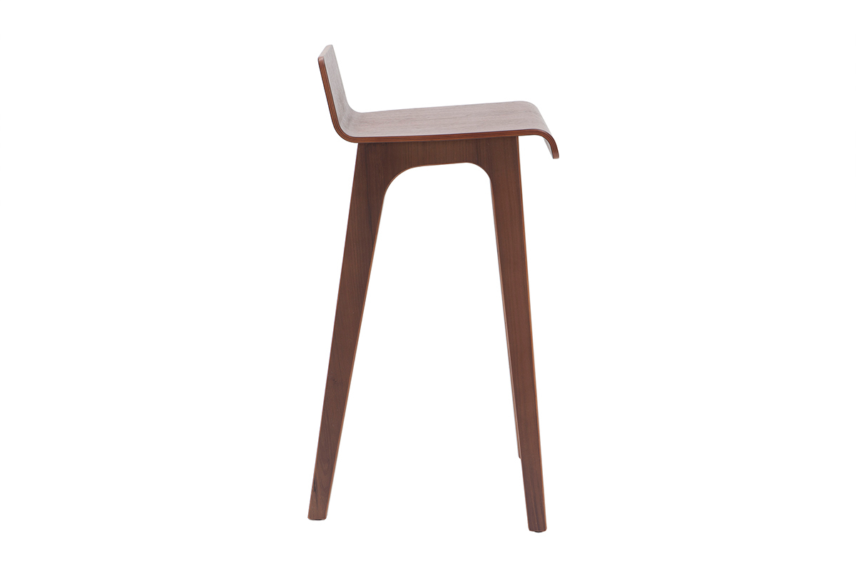 Chaise de bar bois fonc� 75 cm BALTIK