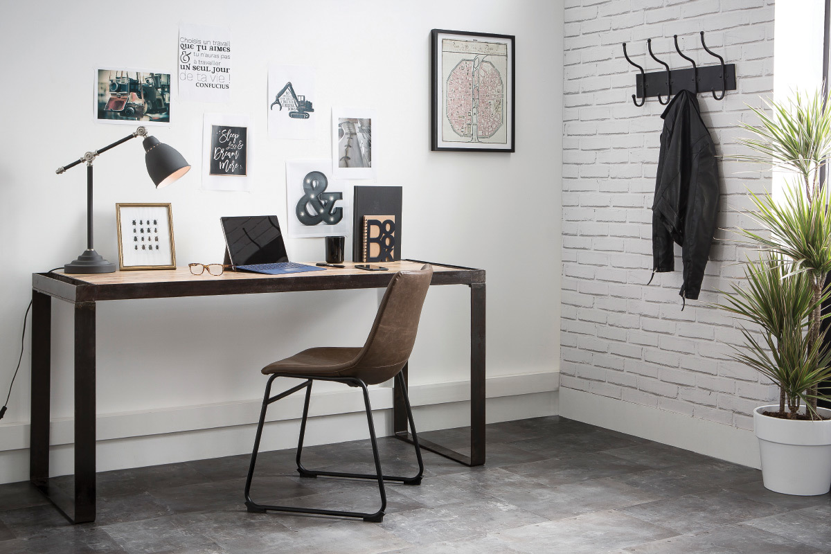 Lampe � poser design m�tal noir PROJECT