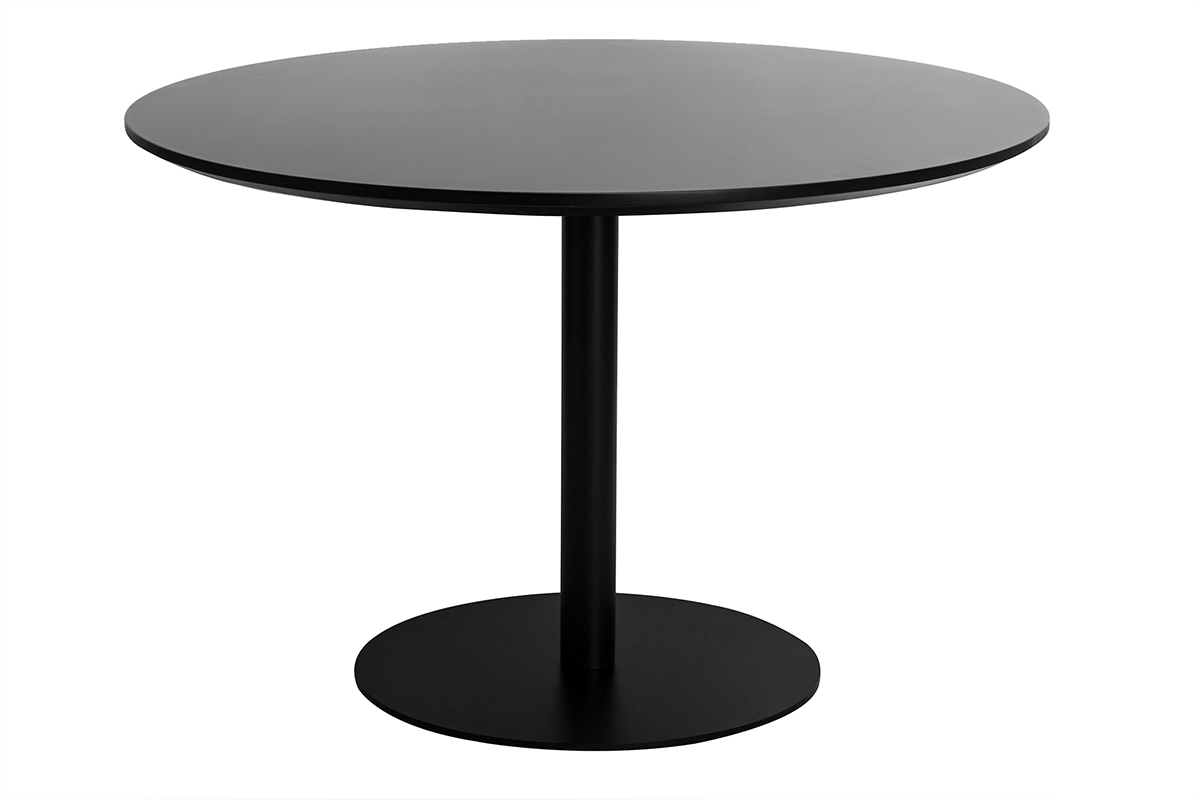 Table � manger design noire ovale L170 cm HALIA