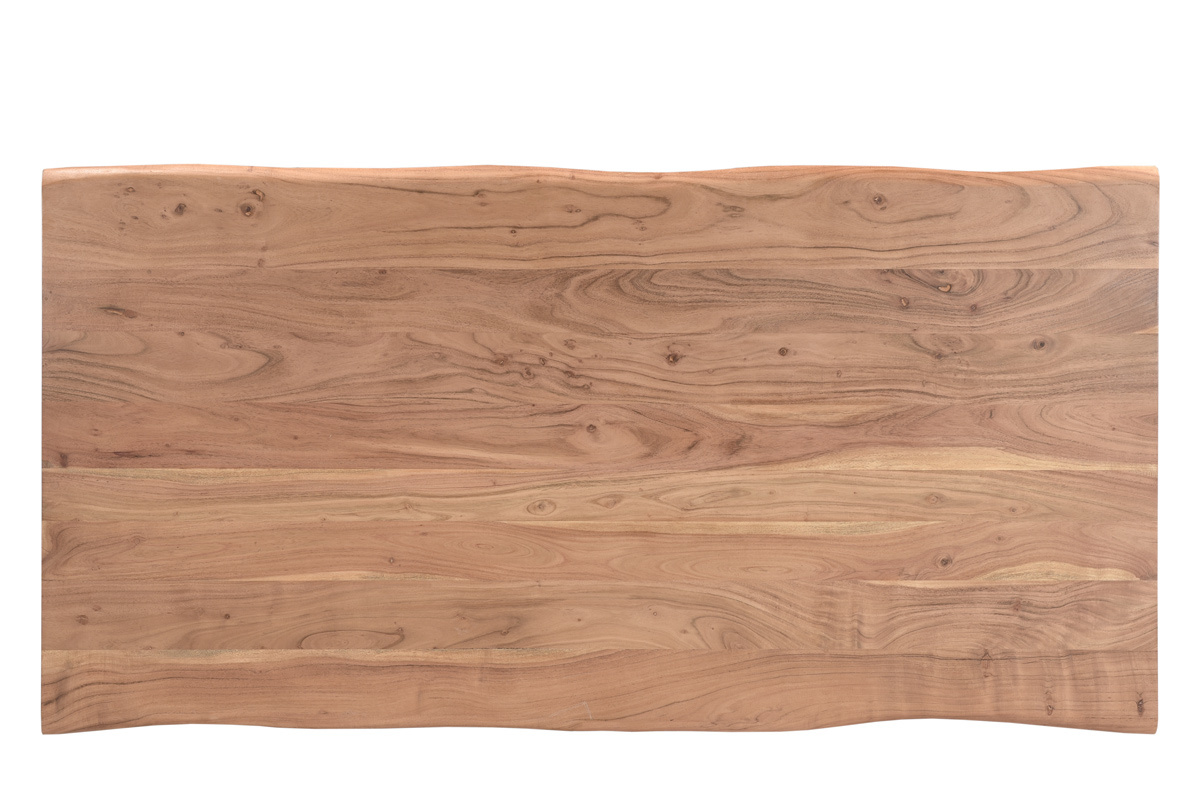Table � manger rectangulaire en bois massif L175 cm SAVANA
