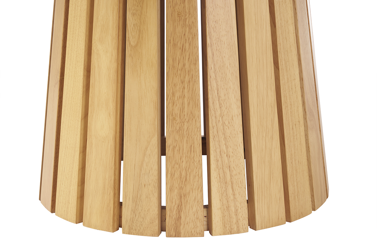 Table � manger ronde en bois clair ch�ne D137 cm DITA