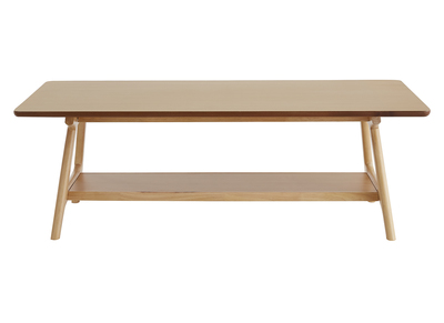 Table basse rectangulaire scandinave finition ch&ecirc;ne L120 cm BAKAR