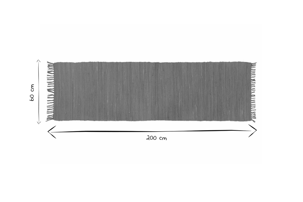 Tapis de couloir vert c�ladon 60 x 200 cm AUBAGNE