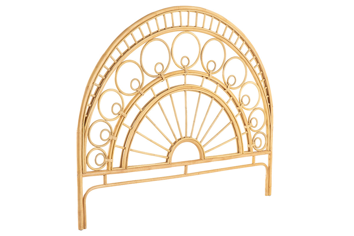 T�te de lit d�co en rotin naturel L160 cm SORAYA